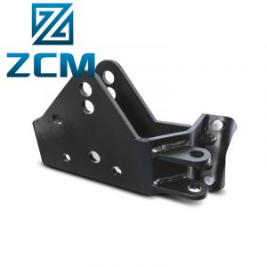 Batch production custom manufacturing CNC black anodized coated black metal projector Brackets machining