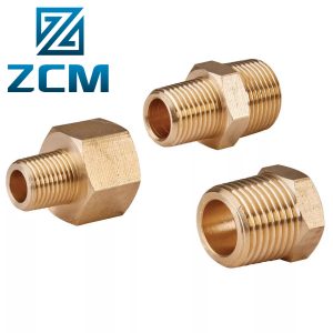 Custom Manufacturing CNC Machining Round threaded sleeve support brass bushing fittings