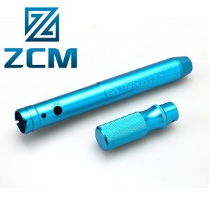 Custom metal precision pen parts CNC blue anodized small aluminum laser pens