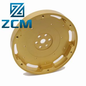 Customized CNC milling black anodized aluminum Round base plate machining
